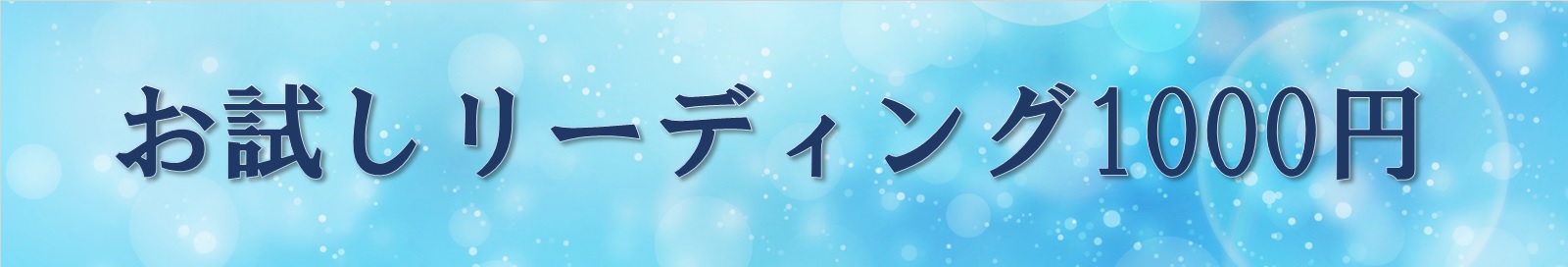 お試しハイヤーセルフリーディング1000円